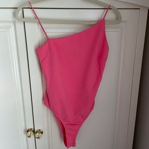 Pink Princess Polly One Shoulder Body Suit Size 6
